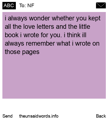 unsent message to NF