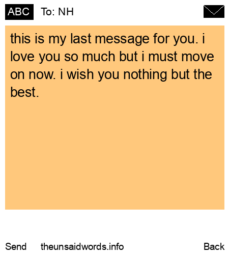 unsent message to NH