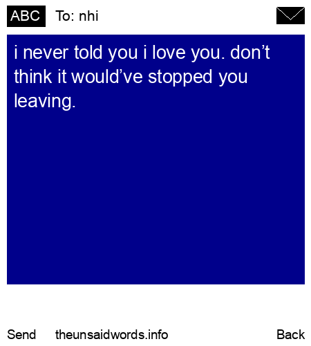 unsent message to nhi