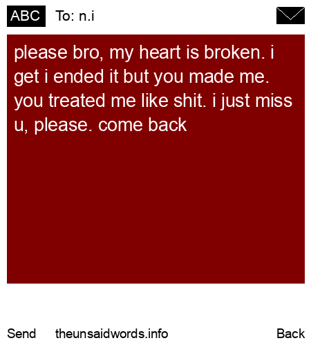 unsent message to n.i