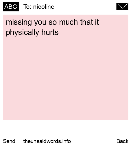 unsent message to nicoline