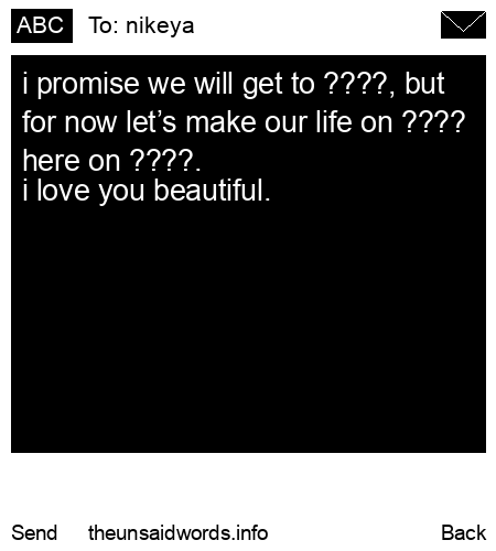 unsent message to nikeya