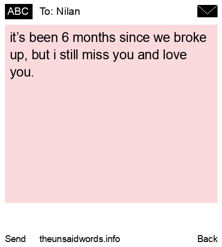 unsent message to Nilan