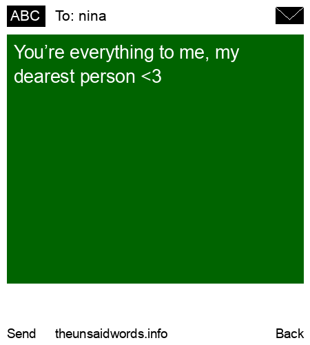 unsent message to nina