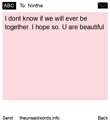 unsent message to Ninthe