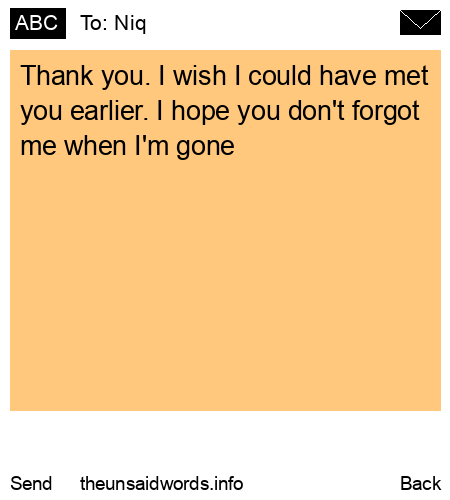 unsent message to Niq