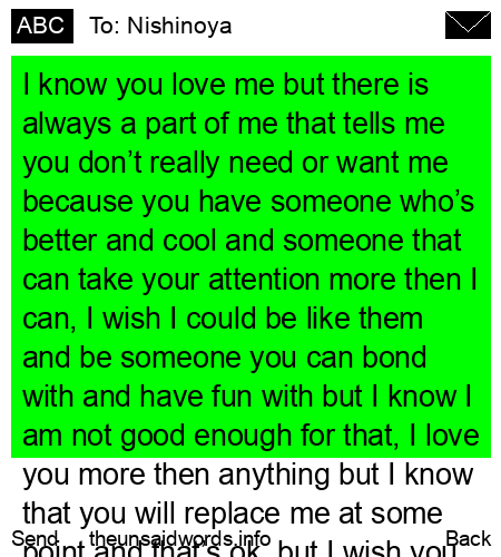 unsent message to Nishinoya
