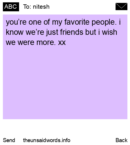 unsent message to nitesh