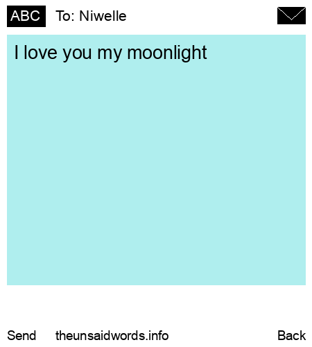 unsent message to Niwelle