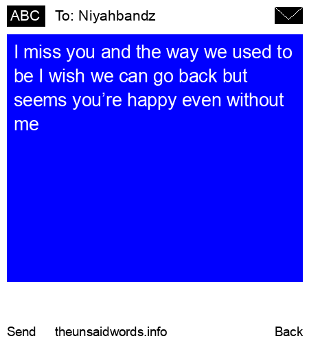 unsent message to Niyahbandz 
