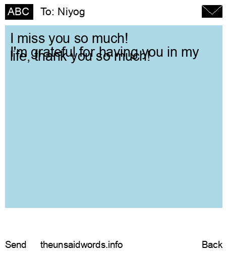 unsent message to Niyog