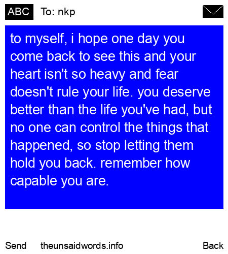 unsent message to nkp