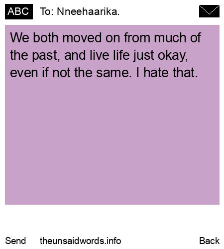 unsent message to Nneehaarika.