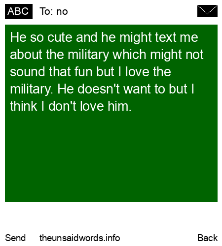 unsent message to no