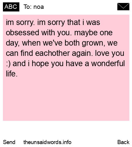 unsent message to noa