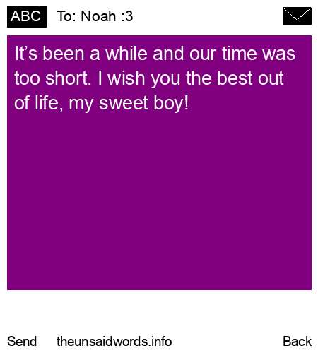 unsent message to Noah :3