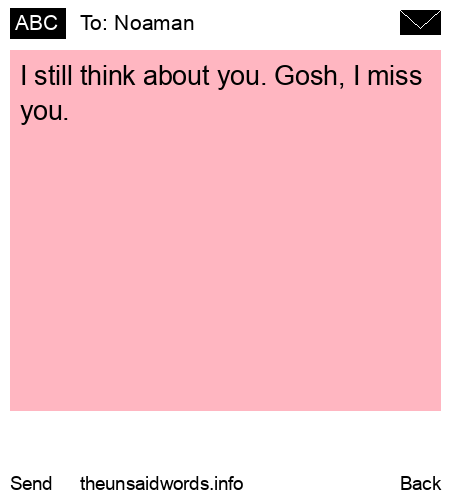 unsent message to Noaman 
