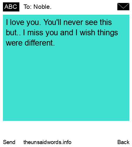unsent message to Noble.