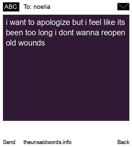unsent message to noelia
