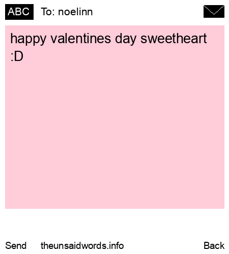 unsent message to noelinn