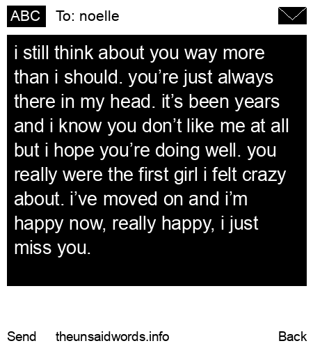 unsent message to noelle