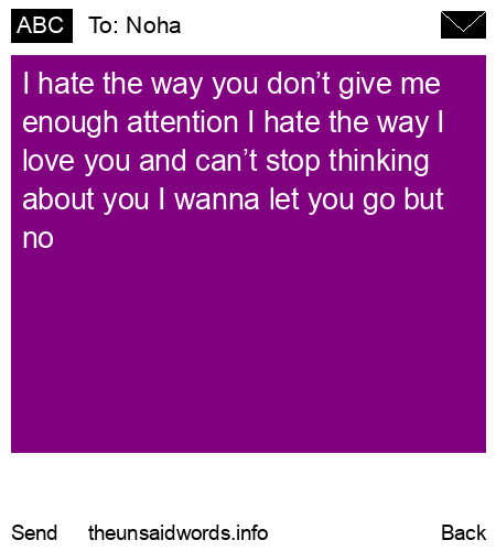 unsent message to Noha
