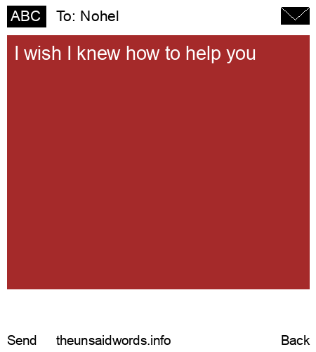 unsent message to Nohel