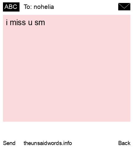 unsent message to nohelia 