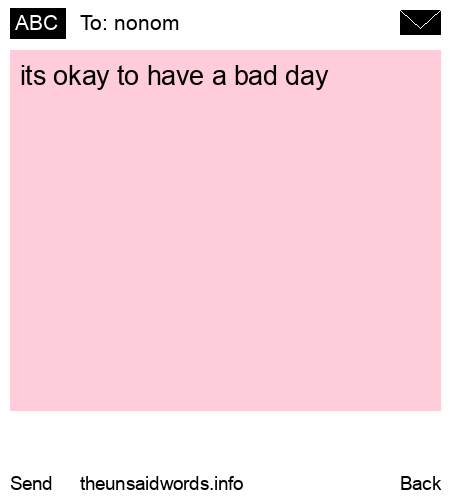 unsent message to nonom