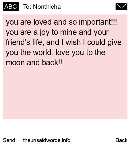 unsent message to Nonthicha