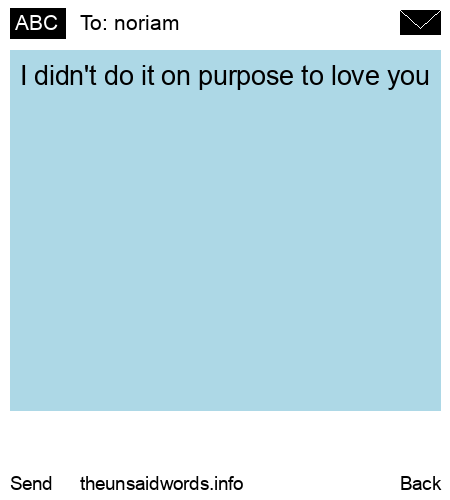 unsent message to noriam