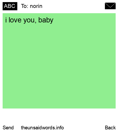 unsent message to norin