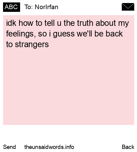 unsent message to NorIrfan