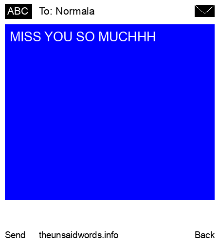 unsent message to Normala