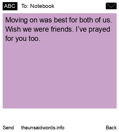 unsent message to Notebook