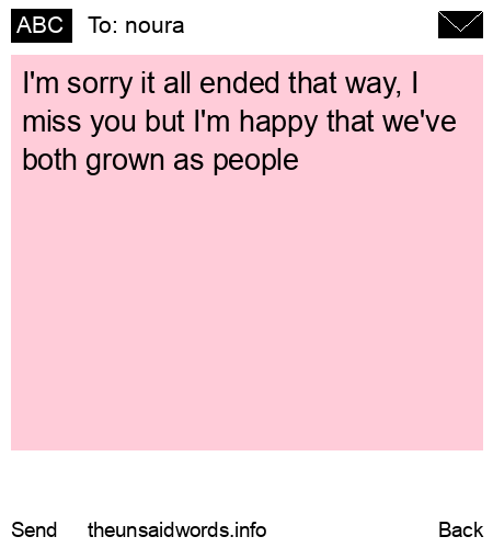 unsent message to noura