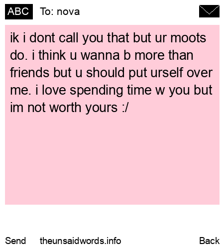 unsent message to nova