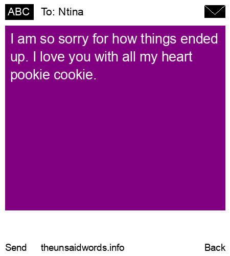 unsent message to Ntina