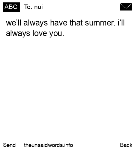 unsent message to nui
