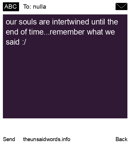 unsent message to nulla