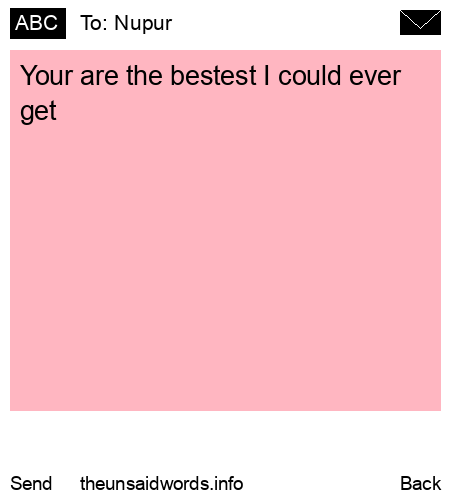 unsent message to Nupur