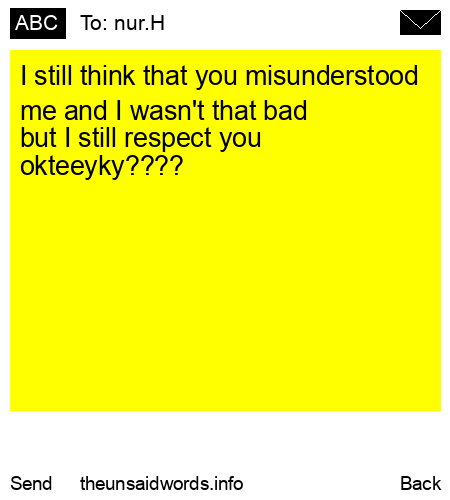 unsent message to nur.H
