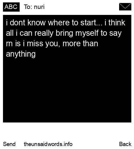 unsent message to nuri