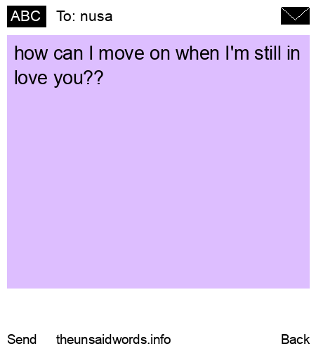 unsent message to nusa