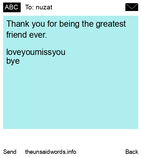 unsent message to nuzat