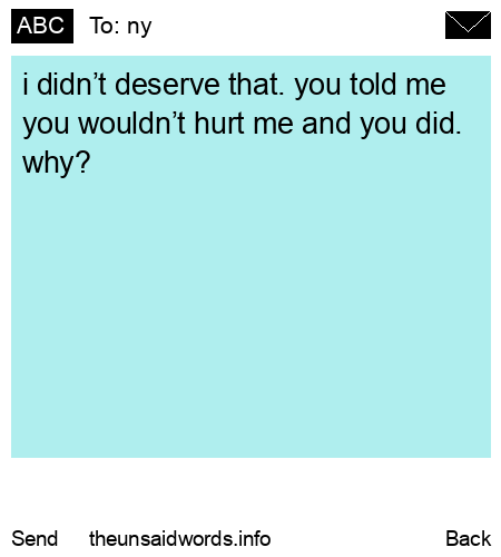 unsent message to ny