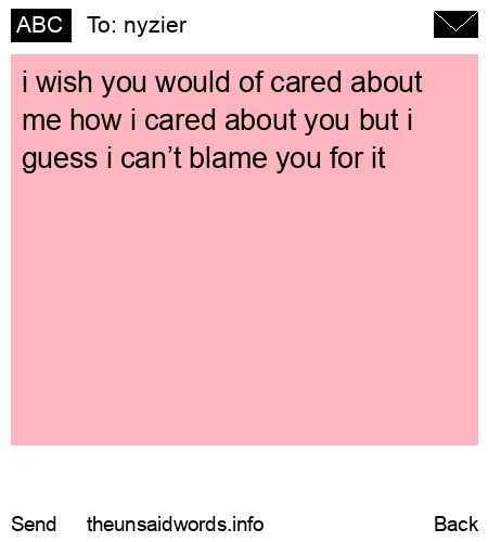 unsent message to nyzier 