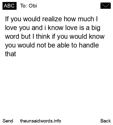 unsent message to Obi