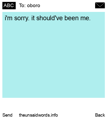 unsent message to oboro