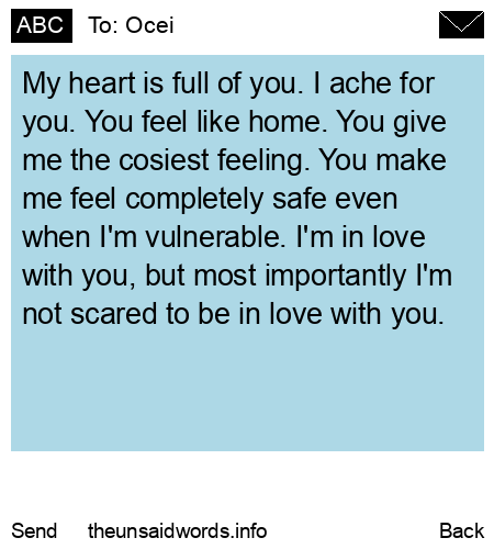 unsent message to Ocei